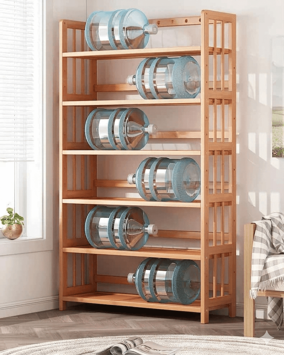 Multi-Tier Floor Standing Bookshelf - Versatile Storage Rack & Student Bookcase, Adjustable Organizer for Living Room, Home Office & Corner Spaces, Modern Simple Style Cabinet