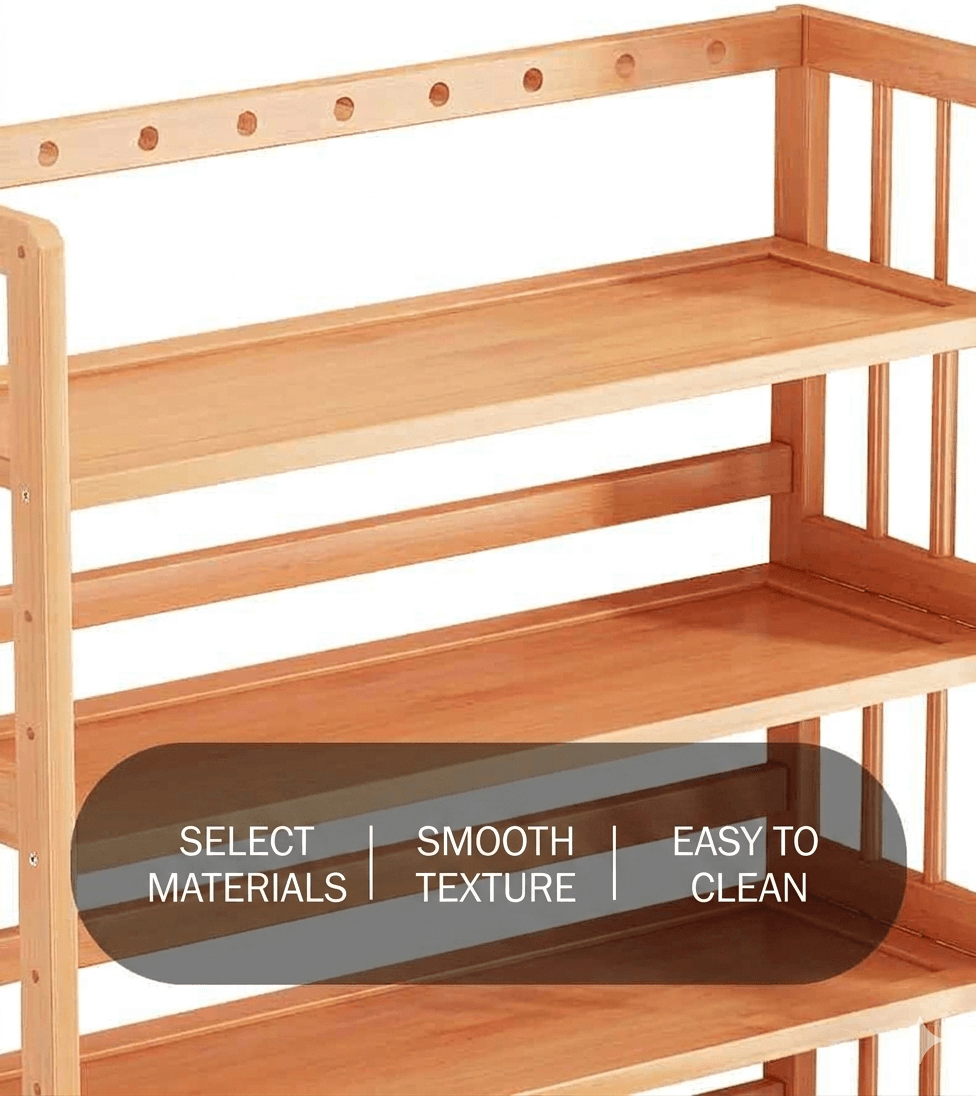 Multi-Tier Floor Standing Bookshelf - Versatile Storage Rack & Student Bookcase, Adjustable Organizer for Living Room, Home Office & Corner Spaces, Modern Simple Style Cabinet
