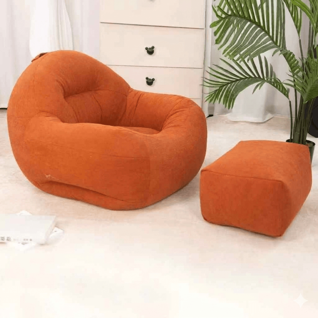 Modern Lazy Sofa Accent Chair: Comfortable Single Person Armchair for Small Spaces, Balcony Leisure Seating & Reading Nook