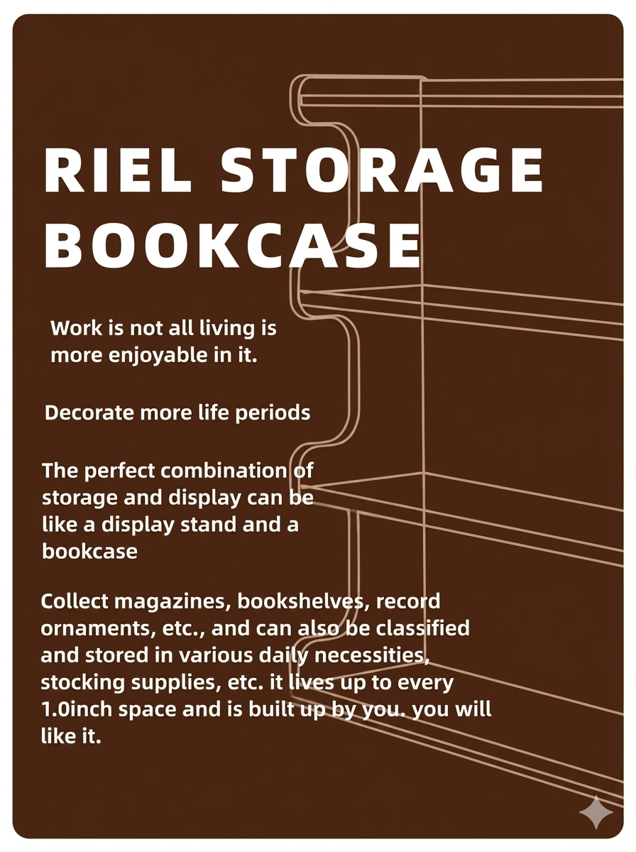 Integrated Wall Bookcase & Display Cabinet - Sleek Multi-Tier Home Storage Solution, Minimalist Floor-Standing Locker for Modern Living Rooms