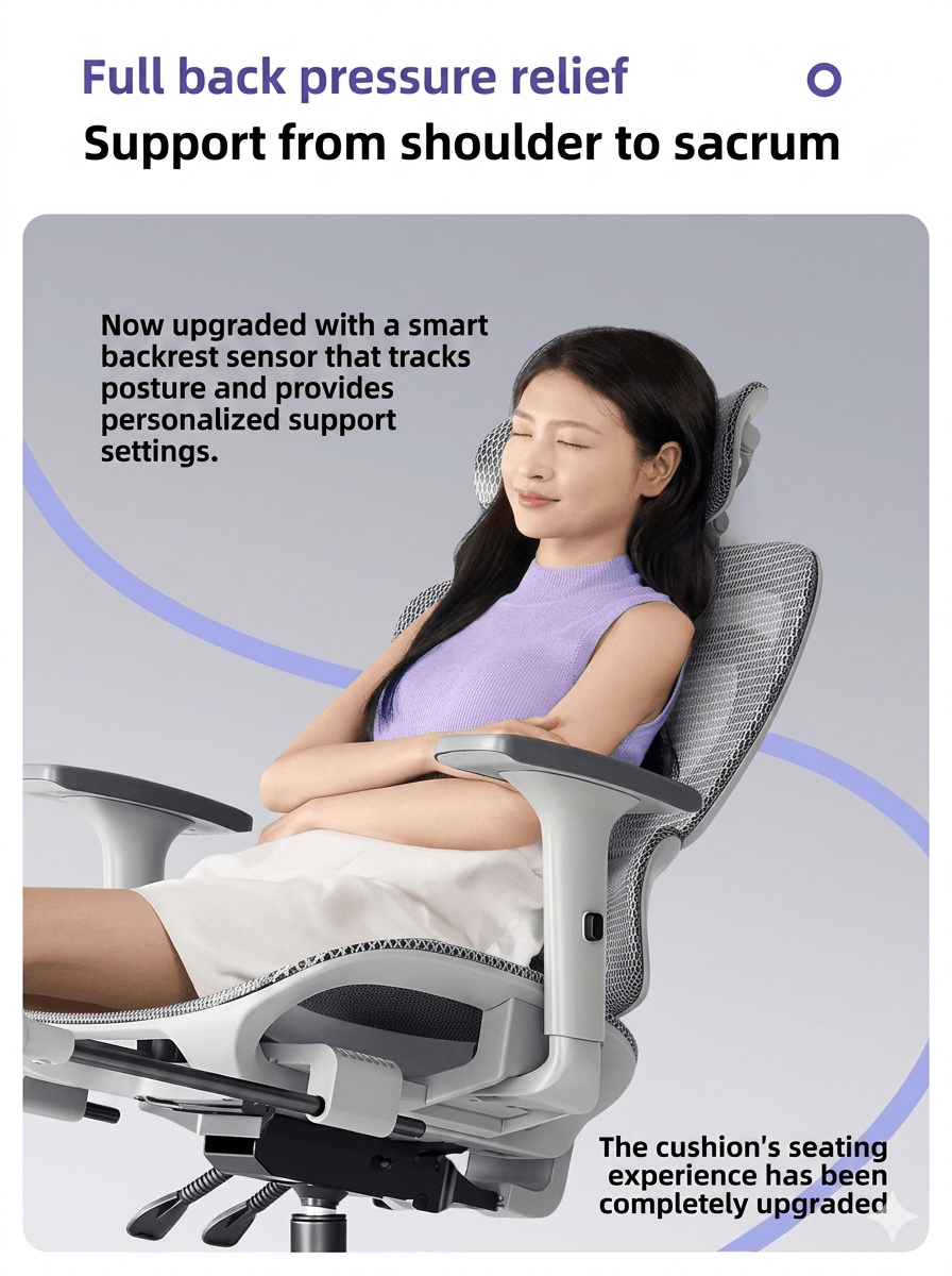 Ergonomic Reclining Computer Chair - Modern Height-Adjustable Office Seat with Breathable Backrest, Versatile Home E-Sports Chair for Work and Play