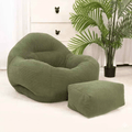 Modern Lazy Sofa Accent Chair: Comfortable Single Person Armchair for Small Spaces, Balcony Leisure Seating & Reading Nook