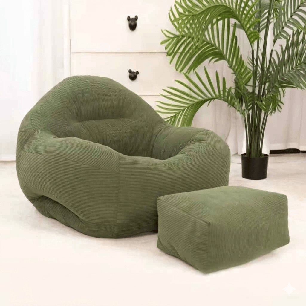 Modern Lazy Sofa Accent Chair: Comfortable Single Person Armchair for Small Spaces, Balcony Leisure Seating & Reading Nook