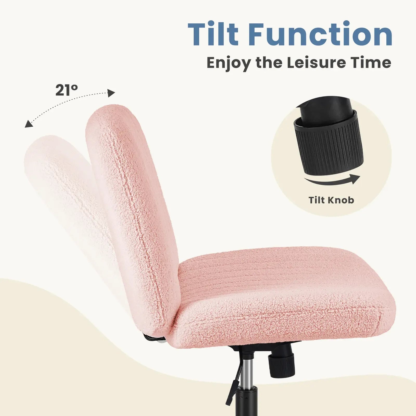 【Deals for you】Height Adjustable Criss Cross Chair Office Wide Swivel Home Office Desk Chairs Reading Chair
