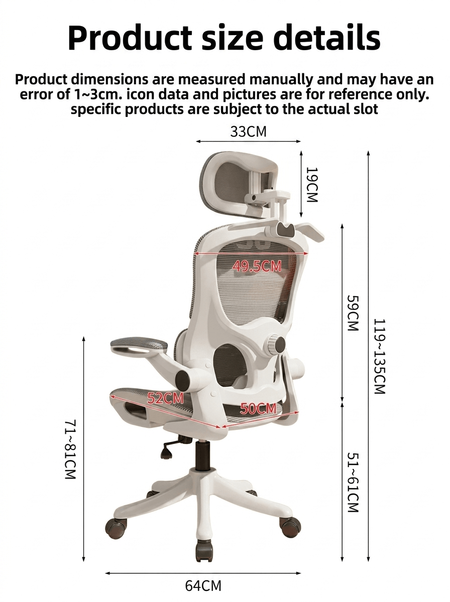 Modern Ergonomic Office Chair with Reclining Backrest & Footrest – Pro E-Sports Gaming Chair, Adjustable Lumbar Support Computer Chair for Home Office