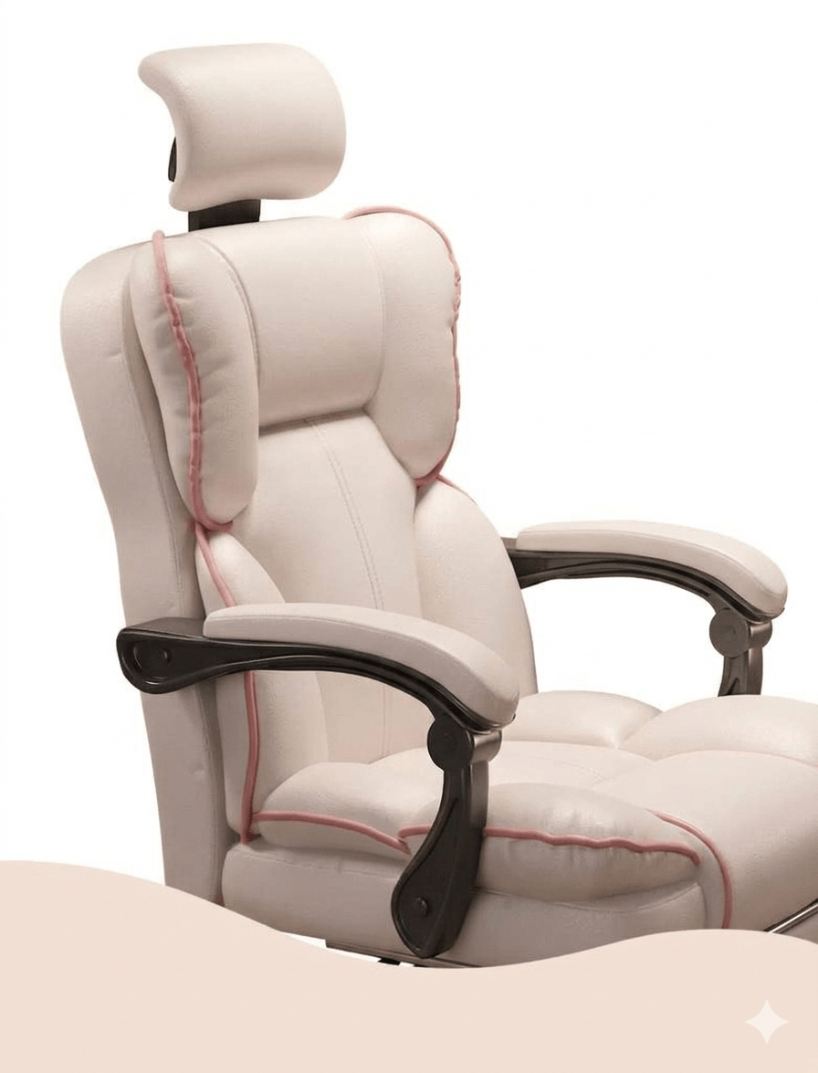 Ergonomic Home Office & E-Sports Chair: Comfortable Swivel Seat for Long Sessions, Gaming, Live Streaming & Study