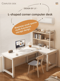 Heavy Duty L-Shaped Writing Desk: Industrial Metal Frame Corner Table, Durable Space-Saving Workstation for Small Spaces