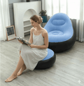The Foldable Air Lounger: Premium Flocked PVC Inflatable Sofa Set - Minimalist Lazy Chair for Home, Travel & Leisure