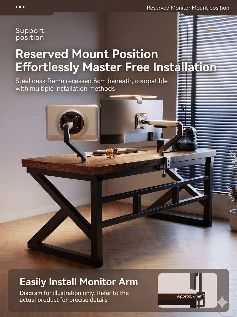 Modern Minimalist Solid Wood Table: Versatile Desktop Office Desk & Student Study Table, Natural Timber Furniture for Small Spaces